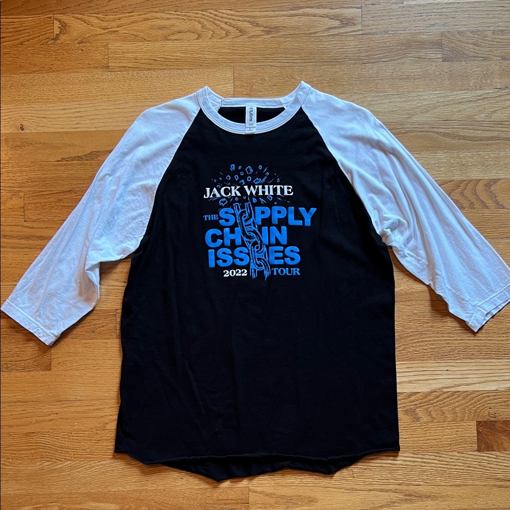 Jack White 2022 Supply Chain Tour Concert Baseball Shirt — size Large — Unworn!